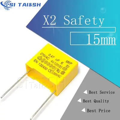 10 stücke x2 Sicherheits kondensator 15mm 275vac 275v 0,022 uf 0,047 uf 0,1 uf 0,15 uf 0,22 uf 0,33 Image