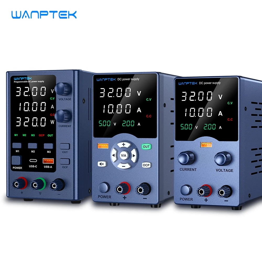 Labor-Netzteil, Encoder-Einstellung, einstellbares Gleichstromnetzteil, 30 V, 10 A, 5 A, Tischstromquelle, 120 V, 60 V, 5 A, 3 A für Vergoldung Image