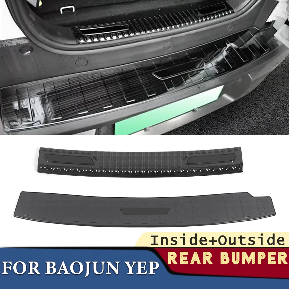 Kofferraumstoßstange für Baojun Yep 2023 2024, Autozubehör, Edelstahl, hinterer Kotflügelschutz, Pad-Abdeckung Image