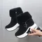 Frauen Ankle Boot Warme Plüsch Winter Schuhe Frau High Heels Damen Schnee s Höhe Zunehmende