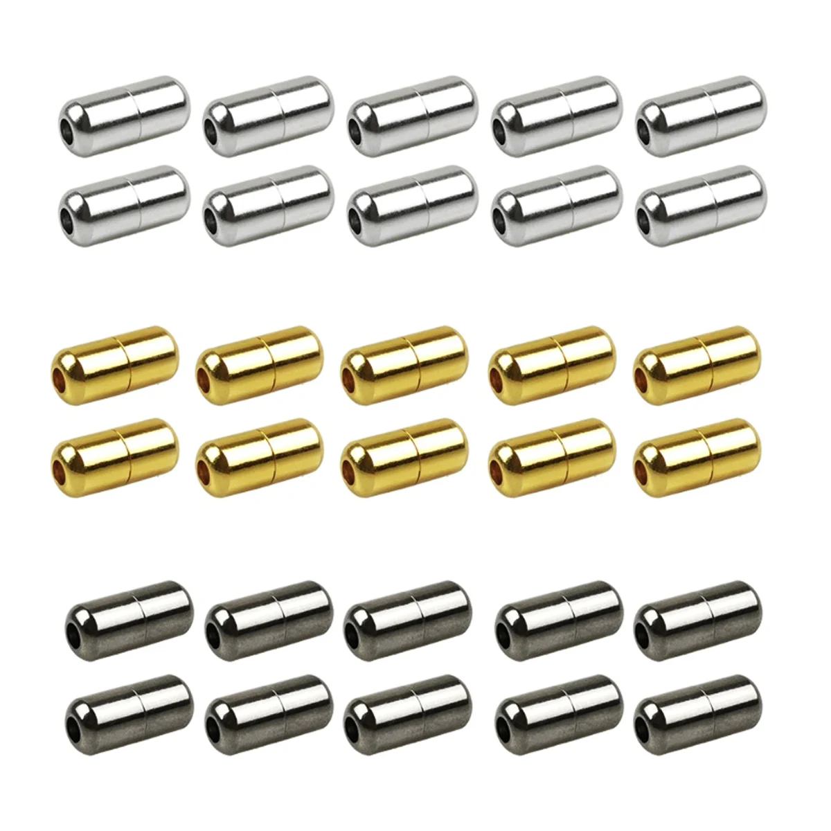 Metallkapsel-Schnürsenkel-Schnalle, elastische Schnürsenkel aus Metall, Verschlüsse, Metallverschluss, Lazy Laces Buckle Laces Kapselverschluss-Schnallen Image