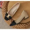Neue Temperament Elegante Mode Schuhe mit hohen absätzen frauen Schuhe Frühling Bogen Mid-ferse