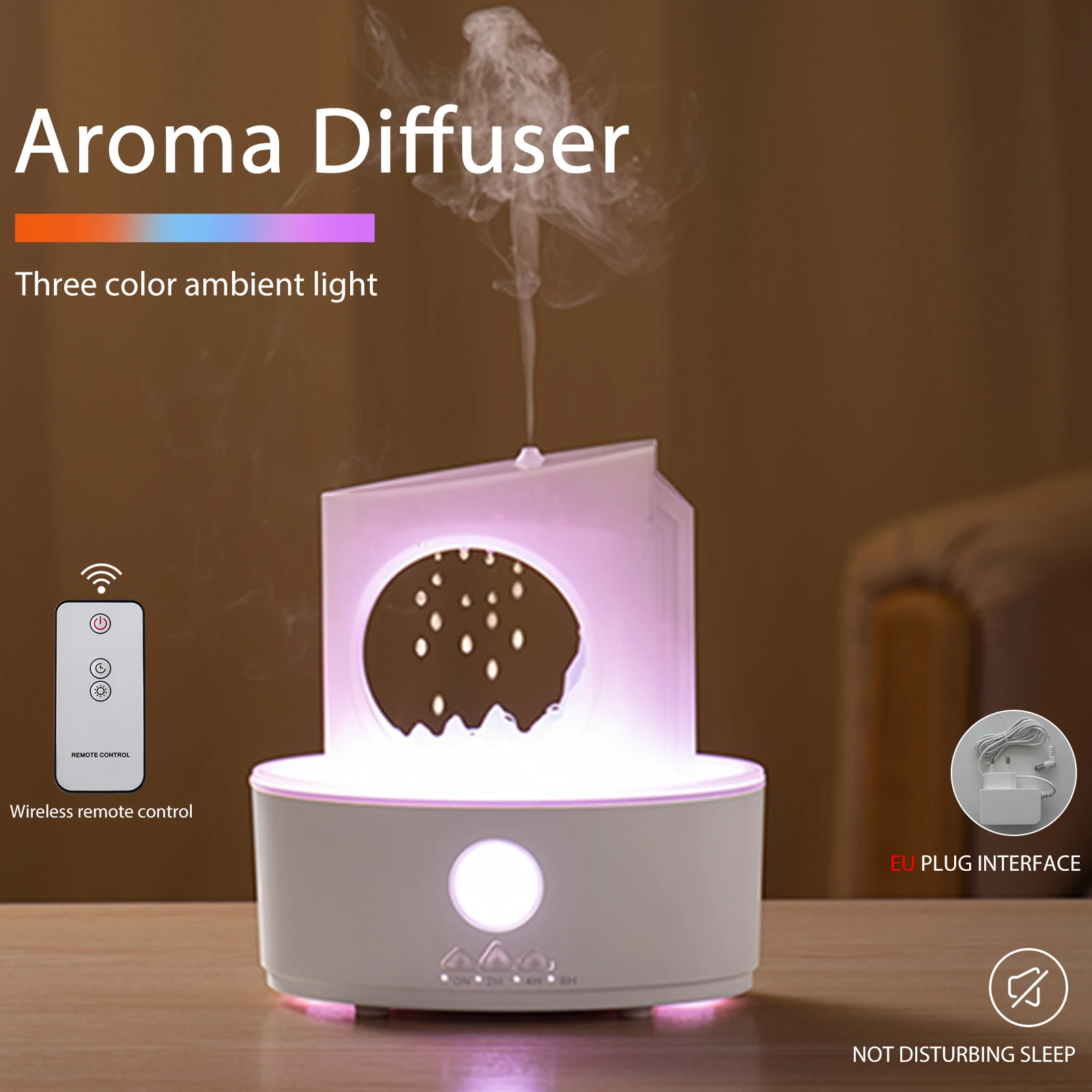 Raum Lufterfrischer Spray Fernbedienung Aroma Diffusor Automatische Wasser Tropfen Duft Aroma Ätherisches Öl Ultraschall Nebel Maker Image