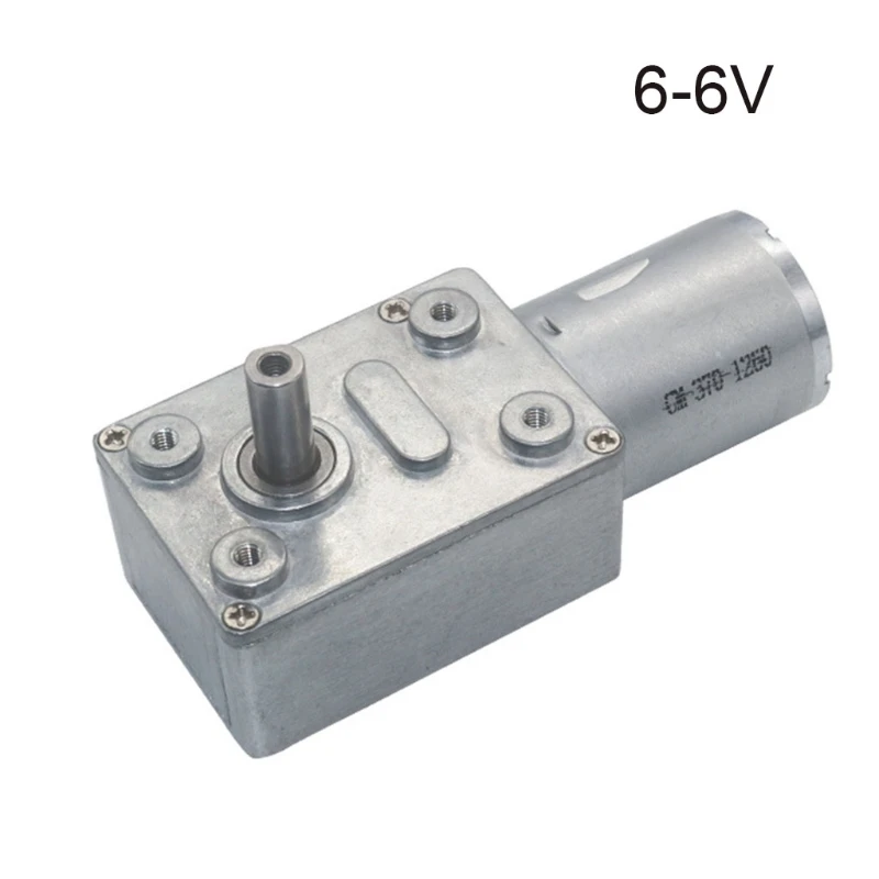 Hohe Drehmoment Geschwindigkeit Minderer für Mini Ausgerichtet Motor JGY370 6V/12V24V Reversible Niedrigen Geschwindigkeit Wurm Getriebe Motor 2 RPM zu 375 RPM B03E Image