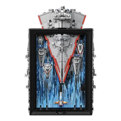 5964pcs Raumschiff Kampf modell 3d Foto rahmen Baustein Ziegel Zerstörer Raumschiff Baustein Ziegel Kinder Spielzeug Geschenke Image