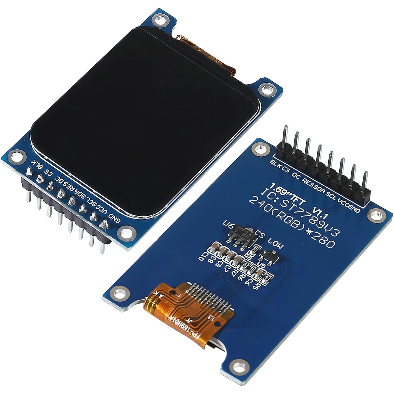 1,69 Zoll TFT Display Modul TFT LCD IPS Farbdisplay Modul 1,69" ST7789 Controller Treiberplatine SPI Schnittstelle 240*28 Image