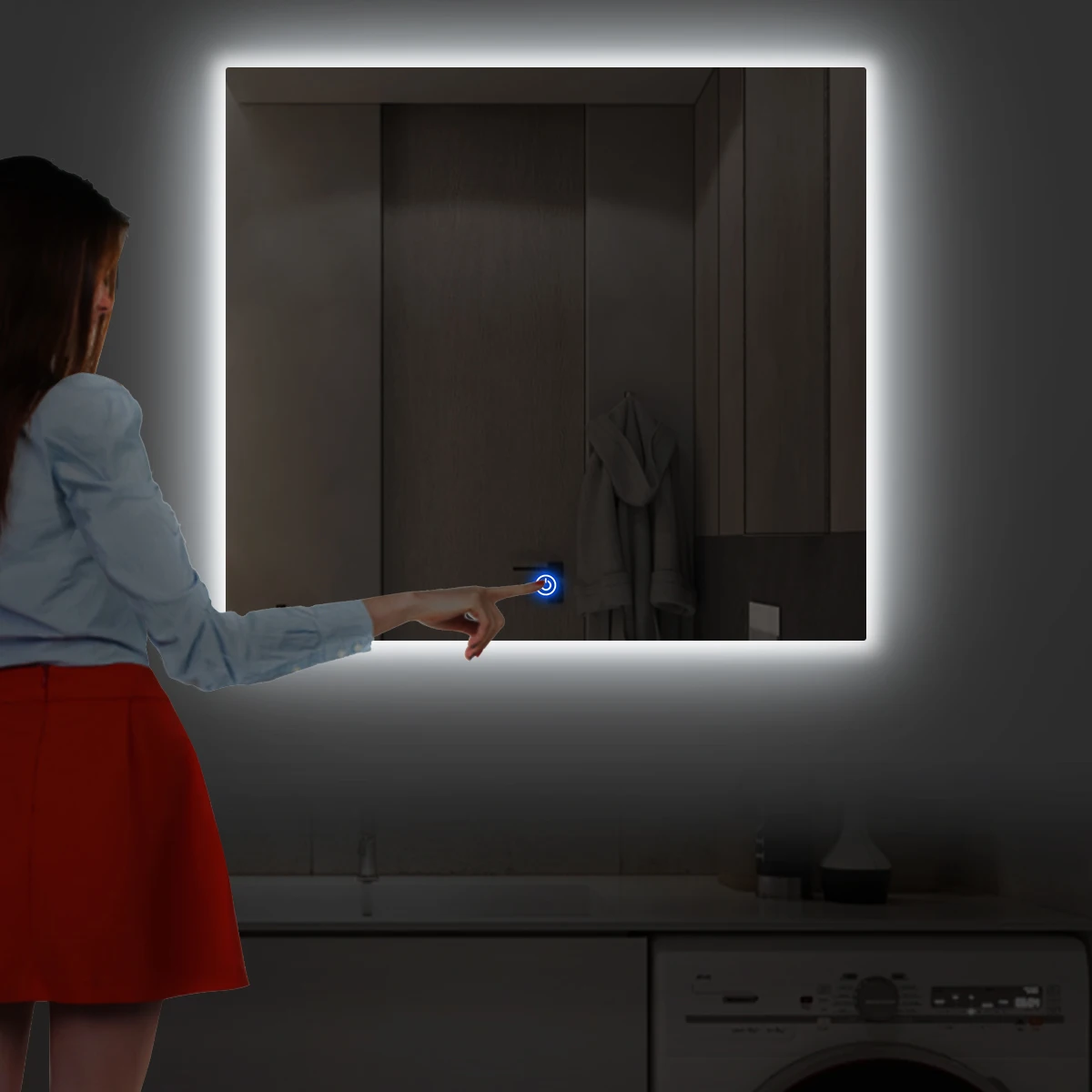 Badezimmer Lichter Make-up Spiegel Licht USB COB LED 5V Streifen luces para espejo Touch Dimmen Kosmetikspiegel Lichter Lampe Beleuchtung