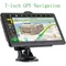 2024 New Europe Car GPS Navigation 7 Inch Touch Screen GPS Navigator Truck Sunshade Sat Nav 256M+8G
