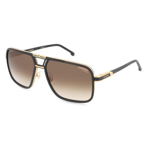 Carrera 207560 Herren-Sonnenbrille Vollrand Eckig Metall-Gestell, schwarz