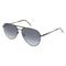 Hugo 207436 Herren-Sonnenbrille Vollrand Pilot Metall-Gestell, schwarz