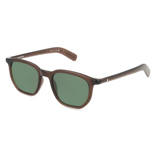 Montblanc MB0352S Herren-Sonnenbrille Vollrand Eckig Acetat-Gestell, braun