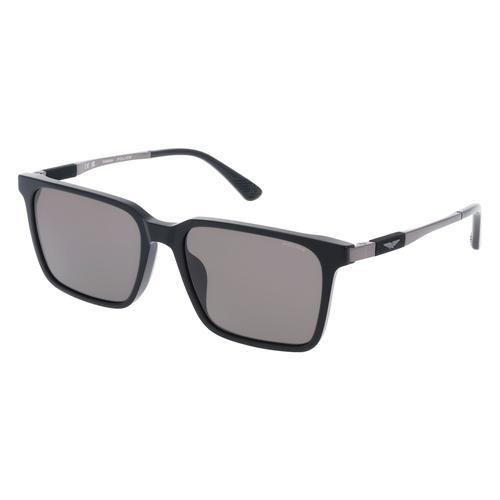 Police SPLP31 Herren-Sonnenbrille Vollrand Eckig Acetat-Gestell, schwarz