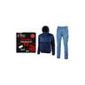 U-power - christmas workwear kit spock deep blu + jam denim Mis. m