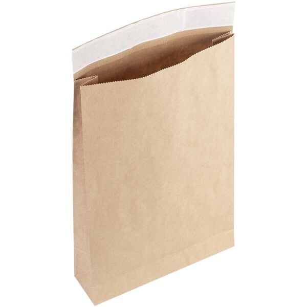 flexiPAK 300er-Pack Faltentaschen »classic Fixverschluss« ca. D4 ohne Fenster braun braun, 19x30 cm Image