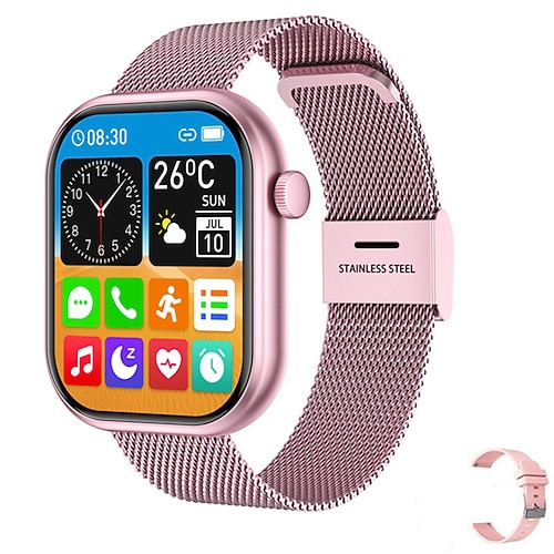 Smartwatch für Herren, 2,01 Zoll, hochauflösendes Vollbild, Touchscreen, Sport-Smartwatch, Anruf-/Beantwortungsfunktion, Schlaf-/Schrittzähler, Kalorienzähler, Aktivitätstracker, Image