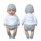 Realistische Reborn-Babypuppenkleidung, 18-Zoll-Outfits, Kleidungsset mit Zubehör, geeignet für Reborn-Babys und Neugeborene (ohne Puppe)