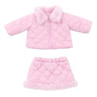 18-Zoll-Puppenkleidung und Accessoires, Winter-Puppen-Outfits-Set, Mantel und Hose für 18-Zoll-Puppen, Mädchen, Geschenke (ohne Puppe)