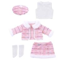 18-Zoll-Puppenkleidung und Accessoires, Winter-Puppen-Outfits-Set, Mantel und Hose für 18-Zoll-Puppen, Mädchen, Geschenke (ohne Puppe)