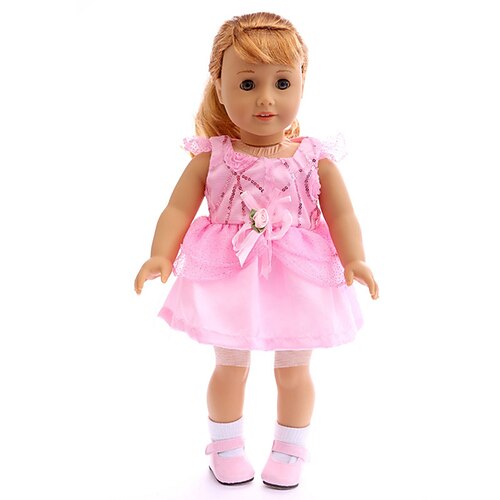 45 cm Puppenkleider und Zubehör passend für 45 cm Puppenmädchen (OHNE PUPPE) Weihnachtsgeschenk