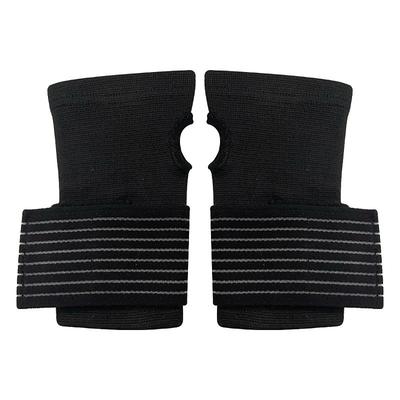 Wrist Brace, 2 Pack Elastic Wrist Support with Strap, Wrist Compression Wrap Adjustable Wrist Strap Relieves Wrist Pain, Tendonitis, Sports Use for Men and Women
