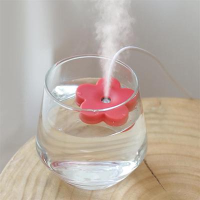 Portable Mist Maker Cool Mist Air Humidifier Mini USB Flower Humidifier Bottle Aroma Diffuser for Home Office Room