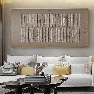 Large Abstract Canvas painting hand painted Gray Minimalist Abstract Painting Nordic Abstract Painting for Living Room Brown Wabi-Sabi Paintings Brown Abstract Painting Medieval Brown Oil Paintings