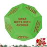 Christmas Santa Swap Gift Exchange Dice, Exchange Dice Game, Exchange Dice Game, Christmas Party Gift Exchange Dice Game, 12 Different Sides, Christmas Group Party Game