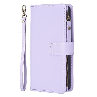 Phone Case For A73 A53 A33 A71 A13 A51 S25 Ultra Wallet Case with Stand Holder Zipper with Wrist Strap Retro TPU PU Leather Father's Day Gifts