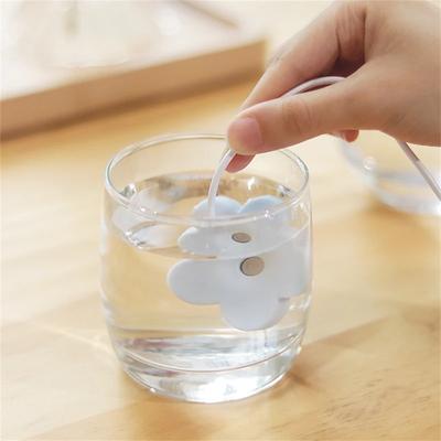 Portable Mist Maker Cool Mist Air Humidifier Mini USB Flower Humidifier Bottle Aroma Diffuser for Home Office Room