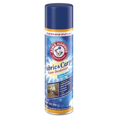 Arm & Hammer Fabric and Carpet Foam Deodorizer, Fresh Scent, 15 oz Aerosol Spray (CDC3320000514EA) Each Arm & Hammer™ Air Fresheners & Odor Eliminator