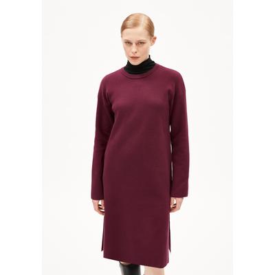 ROSANNIAAS - Frauen Relaxed Fit Strickkleid - rot (Größe: L)