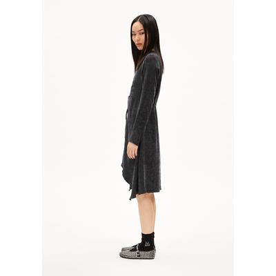 TINRAA JACQ | Webkleid Regular Fit aus TENCEL™ Lyocell Mix - schwarz (M) Image