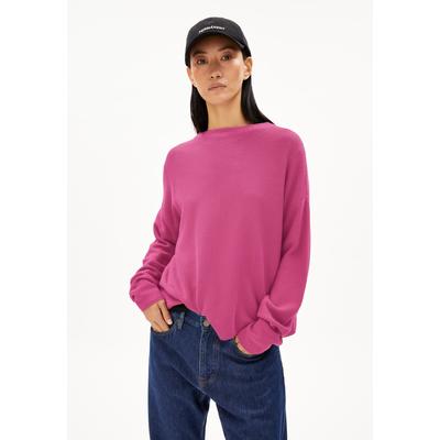 MERINAA LINKS LINKS - Frauen Loose Fit Strickpullover - rose (Größe: M)