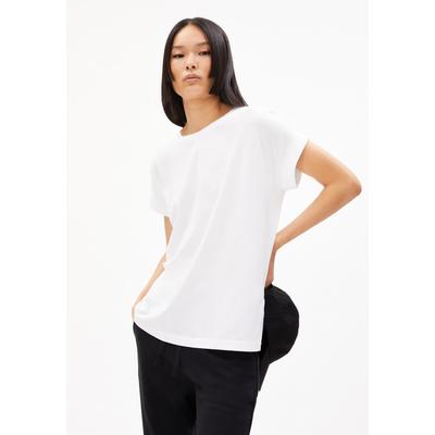 IDAARA - Frauen Loose Fit T-Shirt - weiss (Größe: M)