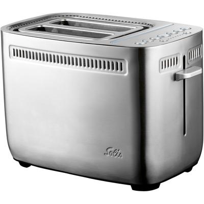 SOLIS OF SWITZERLAND 2-in-1-Toaster "Sandwich Toaster (Typ 8003)", silber, B:21cm H:18cm T:29cm, Toaster, 2 in 1 Toaster und Sandwichmaker