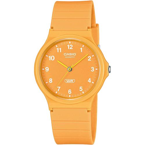 Quarzuhr CASIO TIMELESS COLLECTION Armbanduhren orange-orange Herren Armbanduhr, Damenuhr, Herrenuhr, analog, Resinarmband