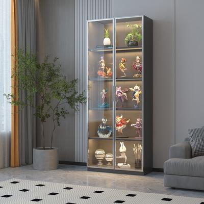 Models, Handicrafts Display Cabinets with Removable Dividers and LED Light Strips