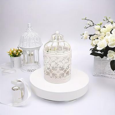 TEMU Decorative Iron Hollow-out Birdcage Candle Holder Set, Romantic Wedding Decor Tabletop Candle Holders For Home Decor, Party Table Accent - Pack Of 1 Image