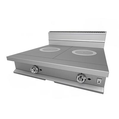 Hestan HFT362 NG 36" Gas Hotplate w/ 2 French Top Burners & Manual Controls, Natural Gas, Stainless Steel, Gas Type: NG