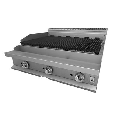 Hestan HCH36 NG 36" Heavy-Duty Gas Charbroiler w/ Cast Iron Grate - Natural Gas, Stainless Steel, Gas Type: NG
