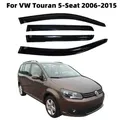 Per VW Touran 5 posti 2006-2015 Accessori auto Finestra Visiere Pioggia Protezione solare Sfiato Vento Deflettore Scudo meteorologico Sottile Modanatura Trim