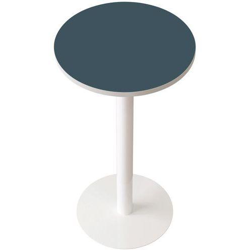 Guéridon Easy Office Haut Pied Métal Plateau Anthracite - Meet By Paperflow