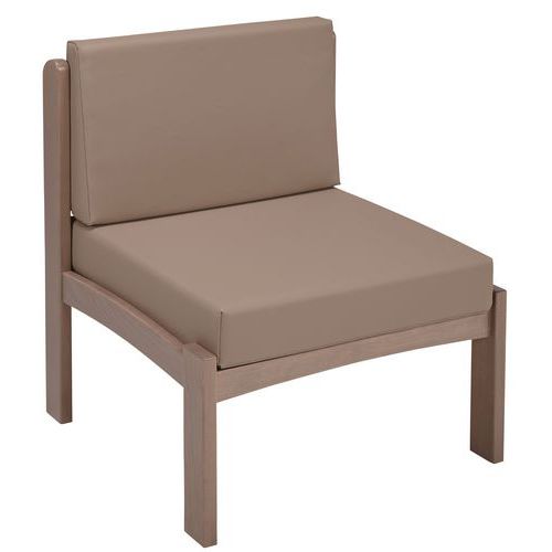 Chauffeuse Autize Structure Taupe Pvc Terre - Manutan Expert