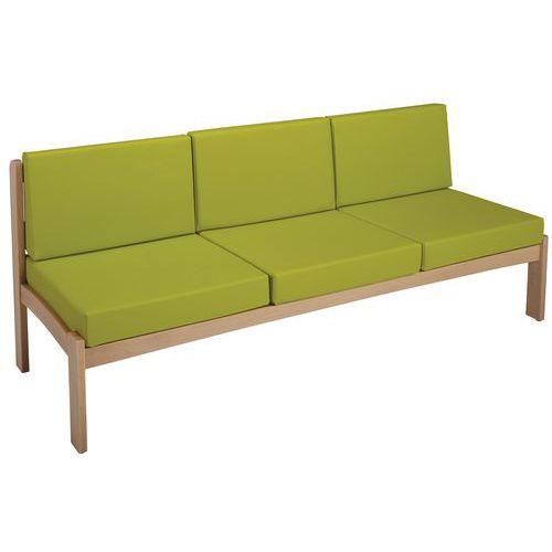 Chauffeuse 3 Places Autize Structure Naturel Pvc 2097 Anis - Manutan Expert