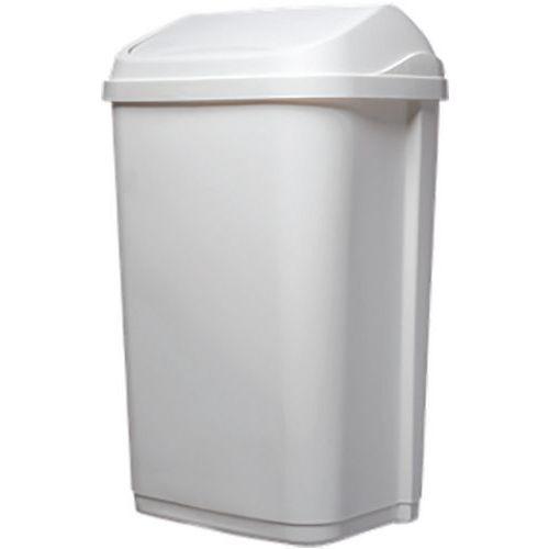 poubelle pour sanitaire à couvercle basculant - 10l - blanc - probbax