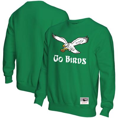 Mitchell & Ness Herren-Sweatshirt „Go Birds“ der Philadelphia Eagles, Kelly Green Image