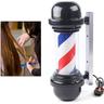 Senderpick - 20 pouces Barberstab Leuchtkugel Barbershop Sign Barber Pole led Licht Drehbare