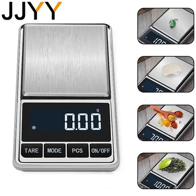 JJYY Mini Portable Electronic Jewelry Scale Gram Scale 0.01 Accuracy Gold Precision Mini Pocket