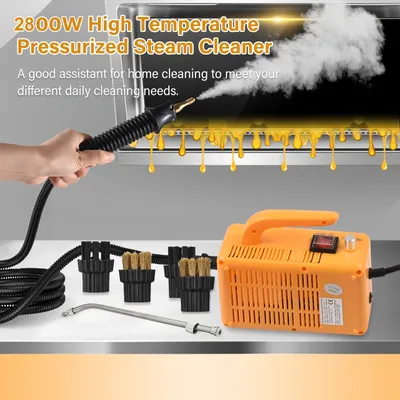 1700W Portable Steam Cleaner High Temperature Pressurized Handheld Self-control Steam Cleaning