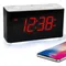 Alarm Clock Radio with Bluetooth, Dual Alarm, Dimmable LED Display, 16 Levels Volume, FM Radio with